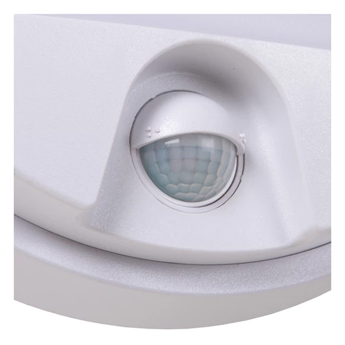 Lucide HUPS IR - Wall light Indoor/Outdoor - Ø 21 cm - LED - 1x10W 3000K - IP54 - Motion Sensor - White - detail 2